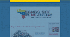 Desktop Screenshot of handsoffvenezuela.org